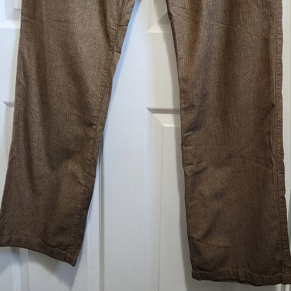 Old navy brown cotton pants men's size 36x34